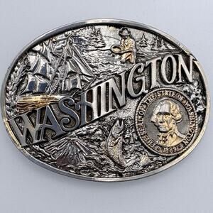 Montana Silversmith Washington State Seal Belt Buckle